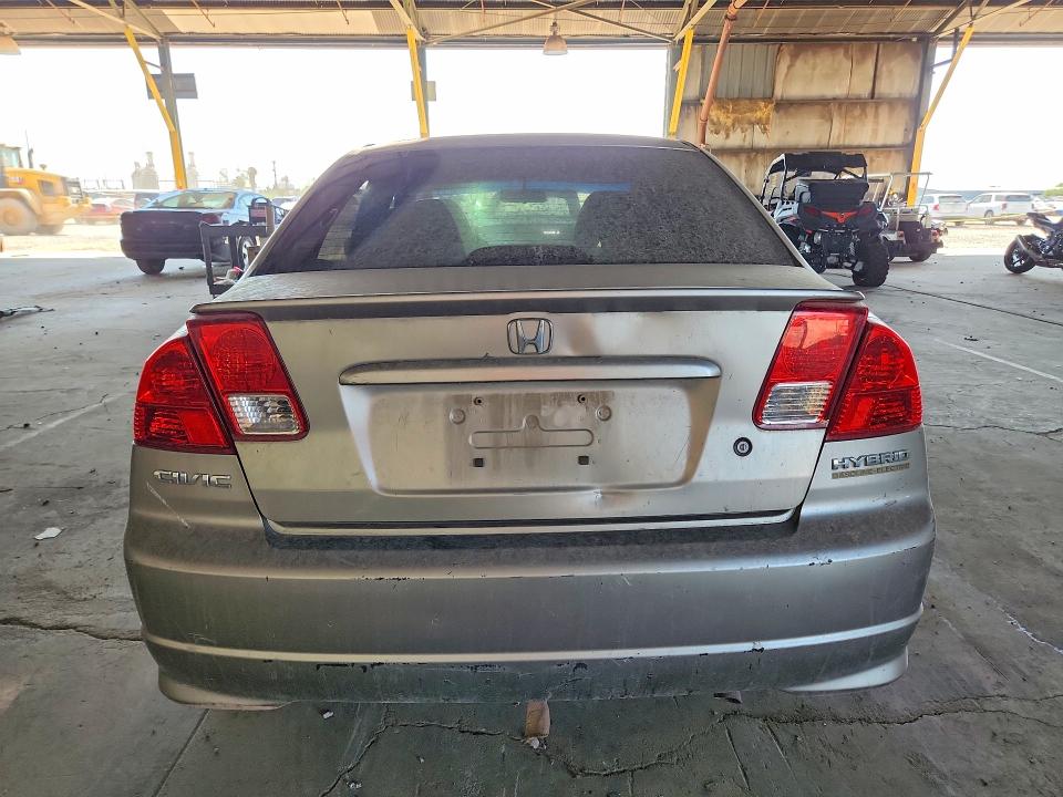 2005 Honda Civic hybrid VIN JHMES95685S021738 COPART salvage auction — FRONT END, AZ - CERTIFICATE OF TITLE (P), sold $475 on 2026-07-29 (photo 6)