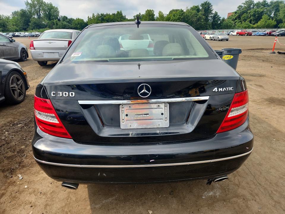 2014 Mercedes-benz C-klasse VIN WDDGF8AB6ER306401 COPART salvage auction — FRONT END, Ct - Cert Of Title-Salvage, sold $1,450 on 2026-08-07 (photo 6)