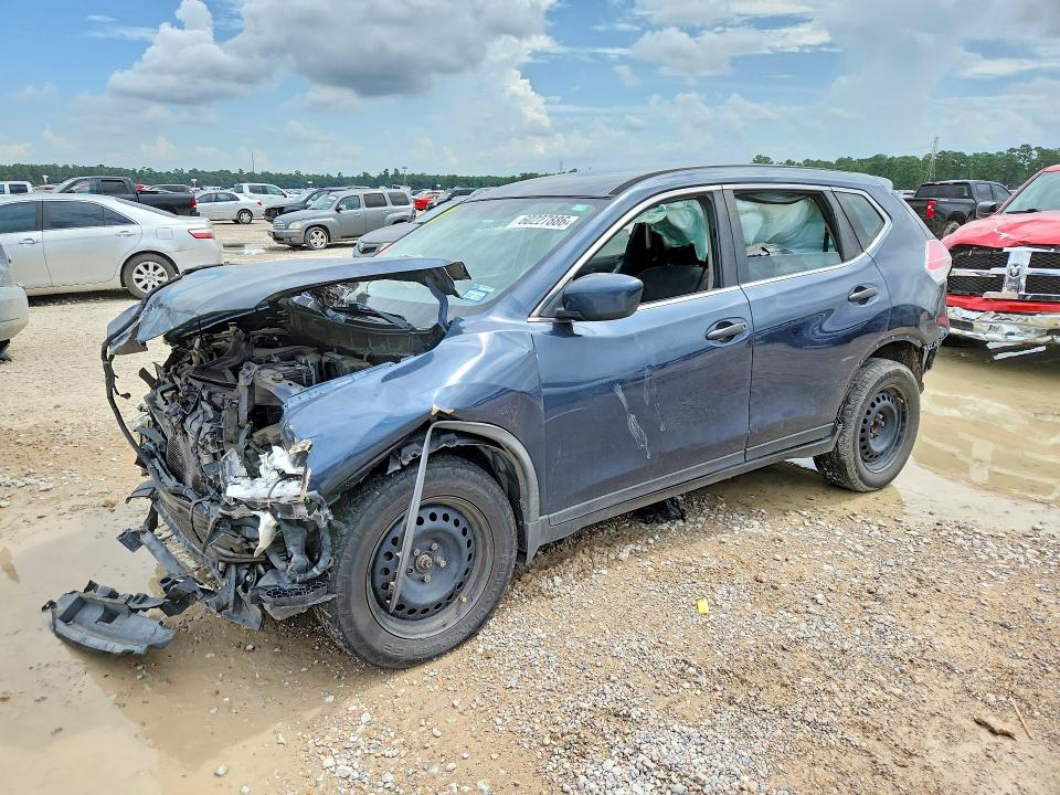 2016 Nissan Rogue VIN JN8AT2MT1GW016344 COPART salvage auction — FRONT END, Tx - Certificate Of Title (P), sold $1,000 on 2026-07-28 (photo 1)