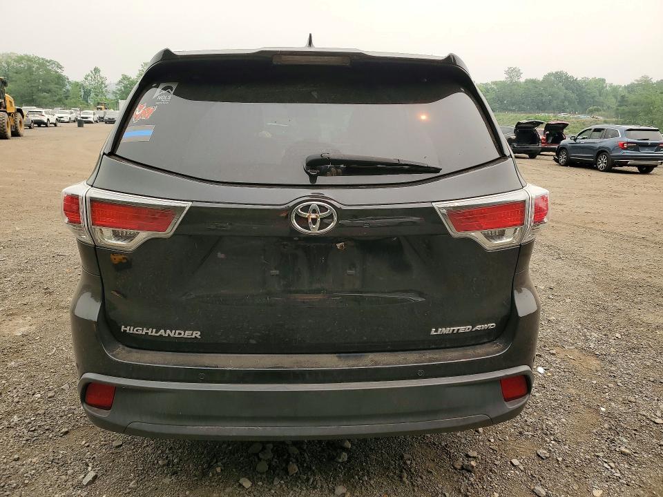 2015 Toyota Highlander VIN 5TDDKRFH2FS181976 COPART salvage auction — SIDE, Ny - Mv-907A Salvage Certificate, sold $5,200 on 2026-07-23 (photo 6)