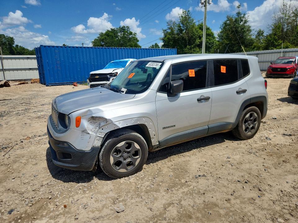 2015 Jeep Renegade VIN ZACCJAATXFPB31058 COPART salvage auction — FRONT END, Ga - Cert Of Title-Salvage, sold $625 on 2026-08-07 (photo 1)