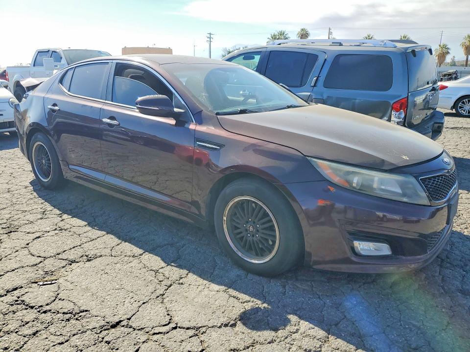 2015 Kia Optima VIN 5XXGM4A71FG376686 COPART salvage auction — REAR END, Ca - Salvage Certificate, sold $925 on 2026-07-20 (photo 4)