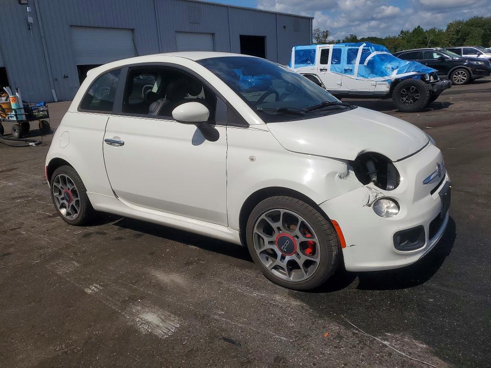 2013 Fiat 500 VIN 3C3CFFBR4DT629221 COPART salvage auction — FRONT END, Oh - Cert Of Title-Salvage, sold $1,100 on 2026-08-10 (photo 4)