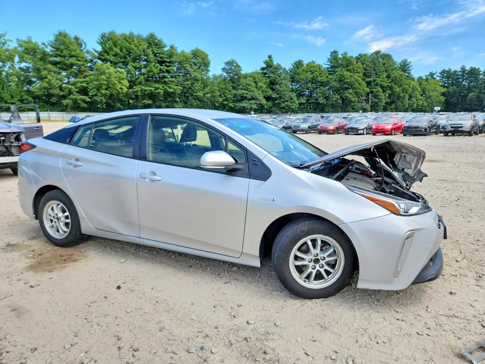 2021 Toyota Prius VIN JTDL9MFU7M3027804 COPART salvage auction — FRONT END, Ma - Cert Of Title-Salvage, sold $475 on 2026-07-23 (photo 4)