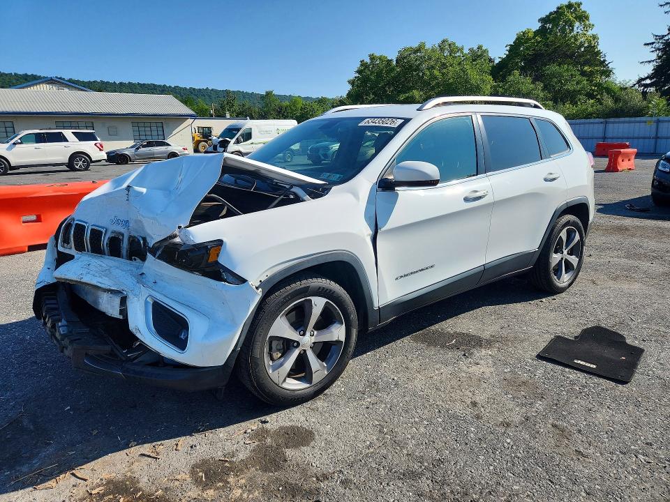 2019 Jeep Cherokee VIN 1C4PJLDB9KD184052 COPART salvage auction — FRONT END, Pa - Certificate Of Salvage, sold $0 on 2026-09-16 (photo 1)