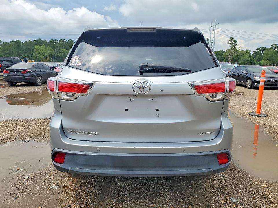 2016 Toyota Highlander VIN 5TDYKRFH3GS169161 COPART salvage auction — FRONT END, La - Cert Of Title-Salvage, sold $8,300 on 2026-07-07 (photo 6)