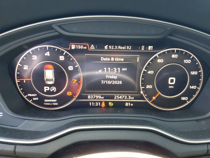 2018 Audi Q5 VIN WA1BNAFY5J2247379 COPART salvage auction — MINOR DENT/SCRATCHES, Ca - Dis/Dlr/Exp Only Clean Title, sold $10,100 on 2026-07-31 (photo 9)