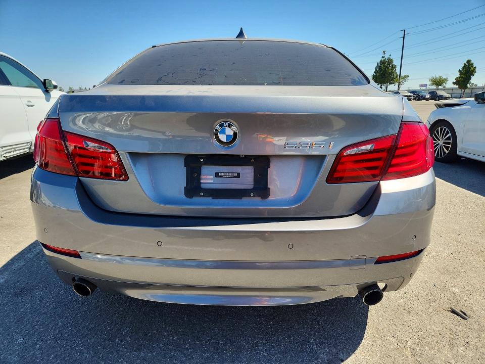2012 BMW 5er VIN WBAFR7C54CC811221 COPART salvage auction — SIDE, Ca - Salvage Certificate, sold $150 on 2026-07-28 (photo 6)