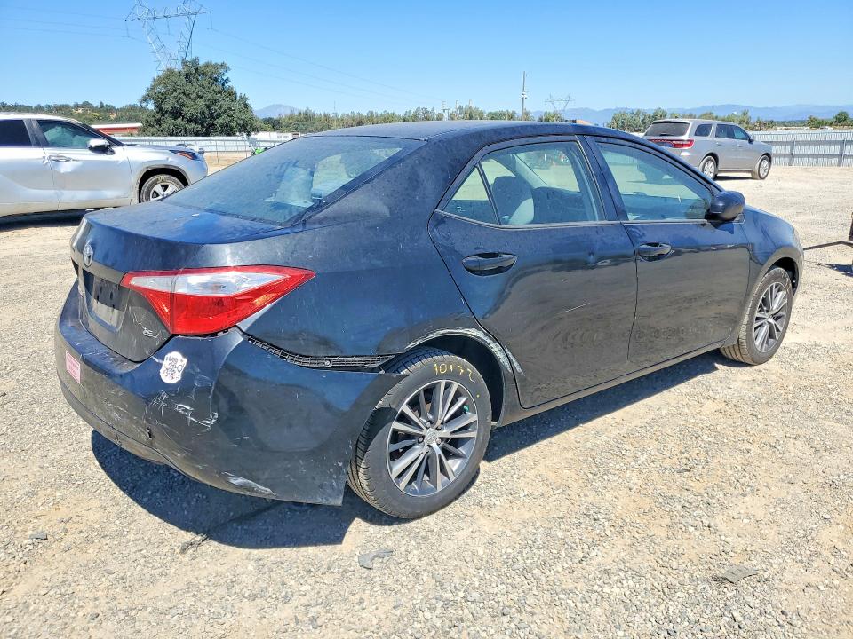 2016 Toyota Corolla VIN 5YFBURHE5GP468579 COPART salvage auction — REAR END, Salvage Title, sold $2,850 on 2026-07-31 (photo 3)