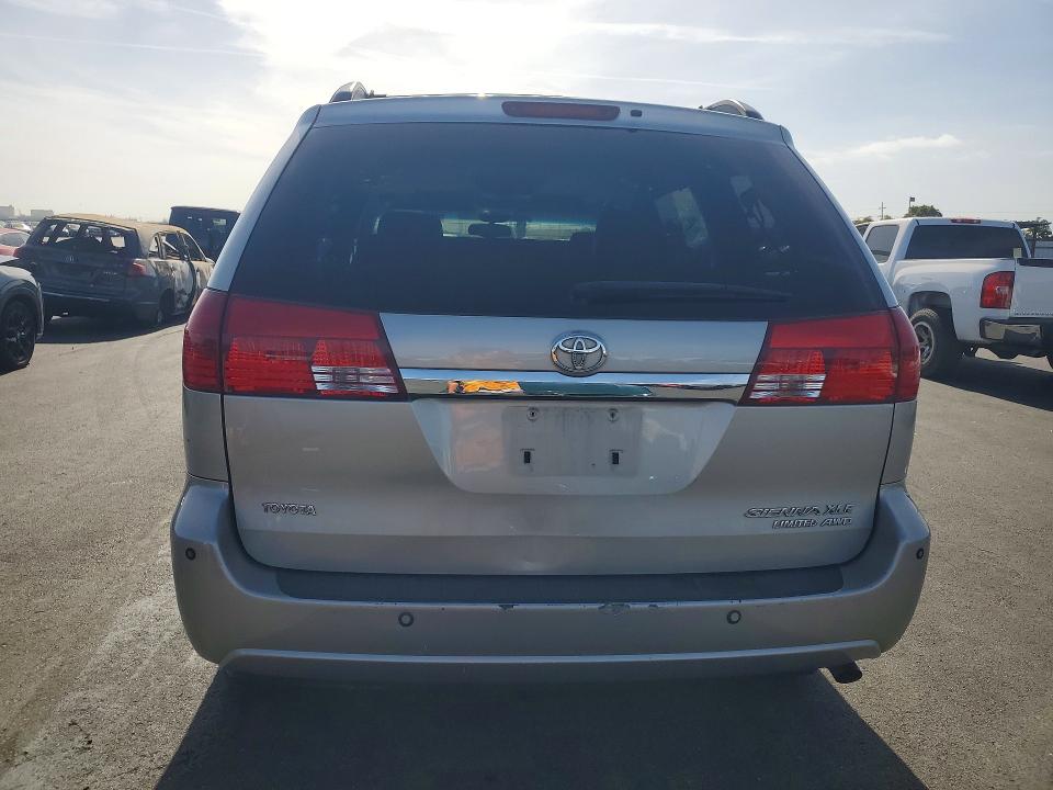 2004 Toyota Sienna VIN 5TDBA22CX4S018310 COPART salvage auction — VANDALISM, Ca - Salvage Certificate, sold $1,600 on 2026-07-22 (photo 6)