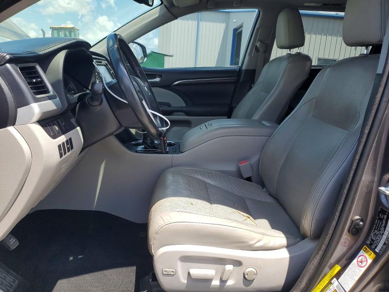 2014 Toyota Highlander VIN 5TDYKRFH4ES038186 COPART salvage auction — FRONT END, Salvage Title, sold $6,900 on 2026-07-22 (photo 7)