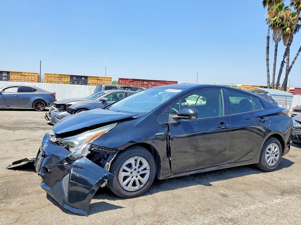 2018 Toyota Prius VIN JTDKBRFUXJ3593884 COPART salvage auction — FRONT END, CA - SALVAGE CERTIFICATE, sold $2,950 on 2026-07-31 (photo 1)