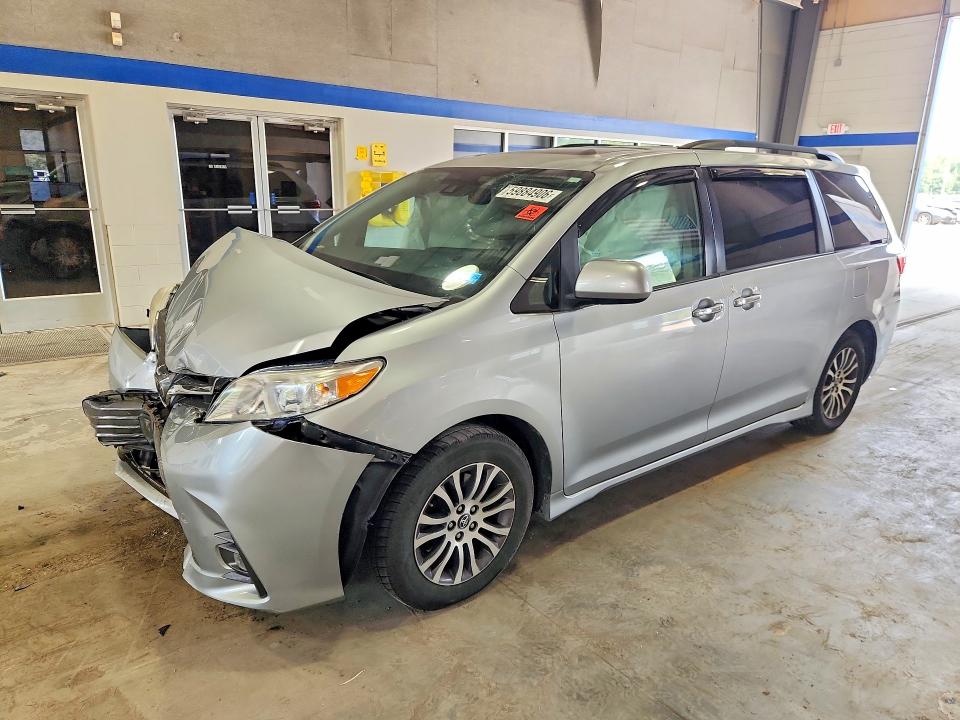 2019 Toyota Sienna VIN 5TDYZ3DC9KS999622 COPART salvage auction — FRONT END, Va - Cert Of Title - Salvage, sold $3,400 on 2026-07-31 (photo 1)
