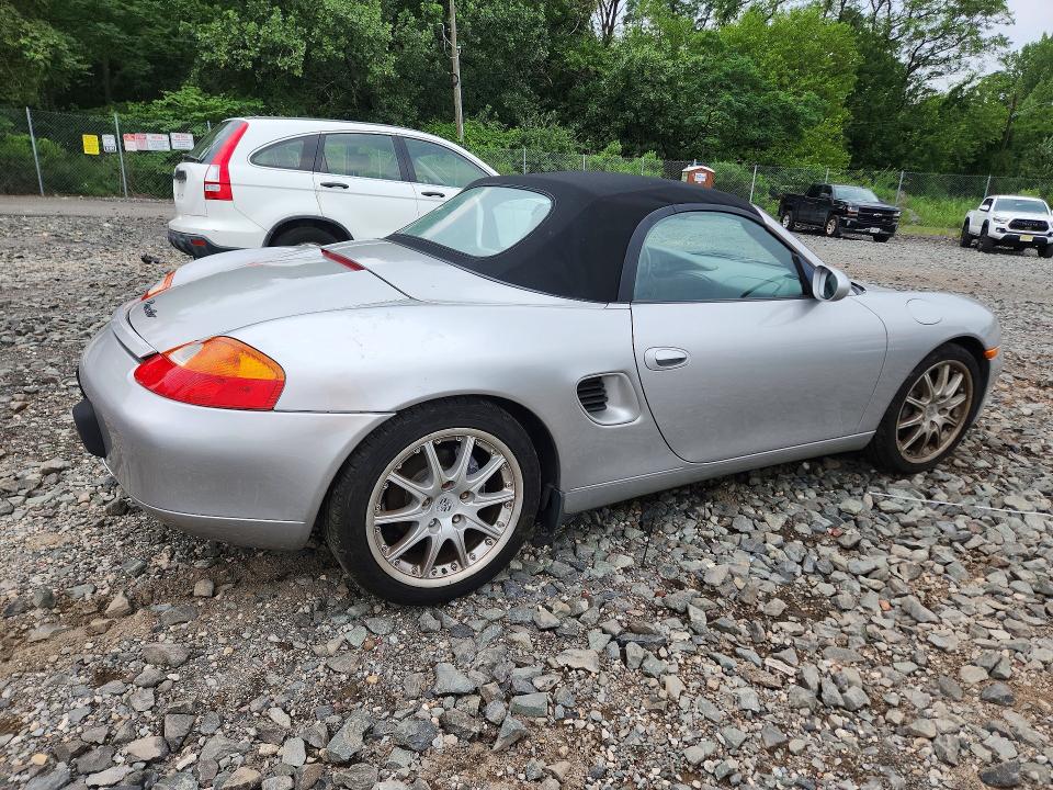 2000 Porsche Boxster VIN WP0CA2981YU625462 COPART salvage auction — FRONT END, Ny - Mv-907A Salvage Certificate, sold $1,000 on 2026-08-03 (photo 3)