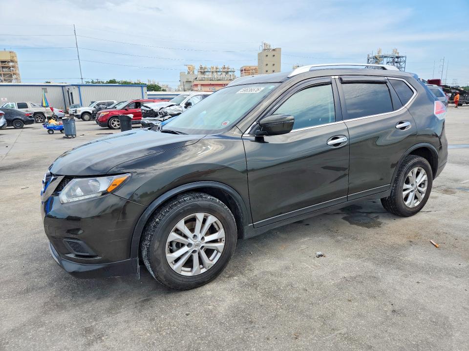 2016 Nissan Rogue VIN KNMAT2MT1GP707444 COPART salvage auction — SIDE, LA - CERT OF TITLE-SALVAGE, sold $775 on 2026-07-22 (photo 1)