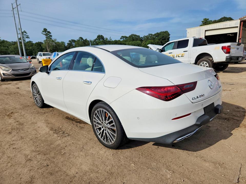 2025 Mercedes-benz Cla-klasse VIN W1K5J4HB8SN498170 COPART salvage auction — WATER/FLOOD, La - Certificate Of Title, sold $550 on 2026-07-21 (photo 2)