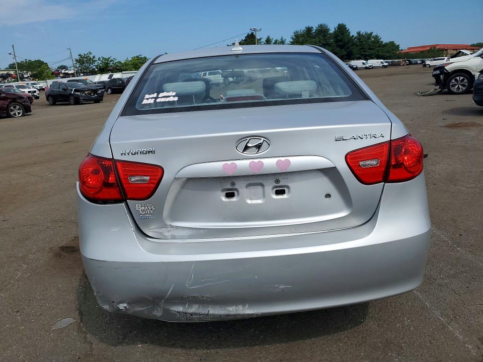2009 Hyundai Elantra VIN KMHDU46D39U796381 COPART salvage auction — FRONT END, CT - CERT OF TITLE-SALVAGE, sold $600 on 2026-07-17 (photo 6)