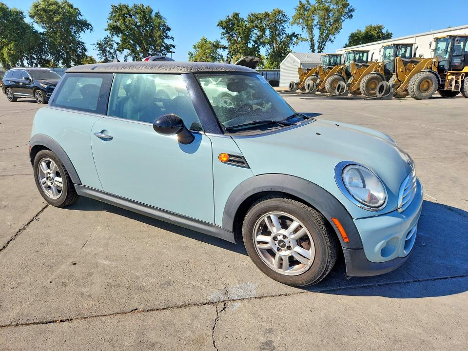 2013 Mini Cooper VIN WMWSU3C51DT692633 COPART salvage auction — REAR END, Ca - Salvage Certificate, sold $1,050 on 2026-08-10 (photo 4)