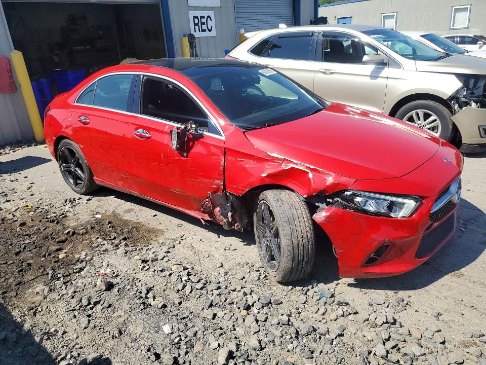 2019 Mercedes-benz A-klasse VIN WDD3G4FB2KW013654 COPART salvage auction — FRONT END, Pa - Certificate Of Salvage, sold $4,100 on 2026-08-05 (photo 4)