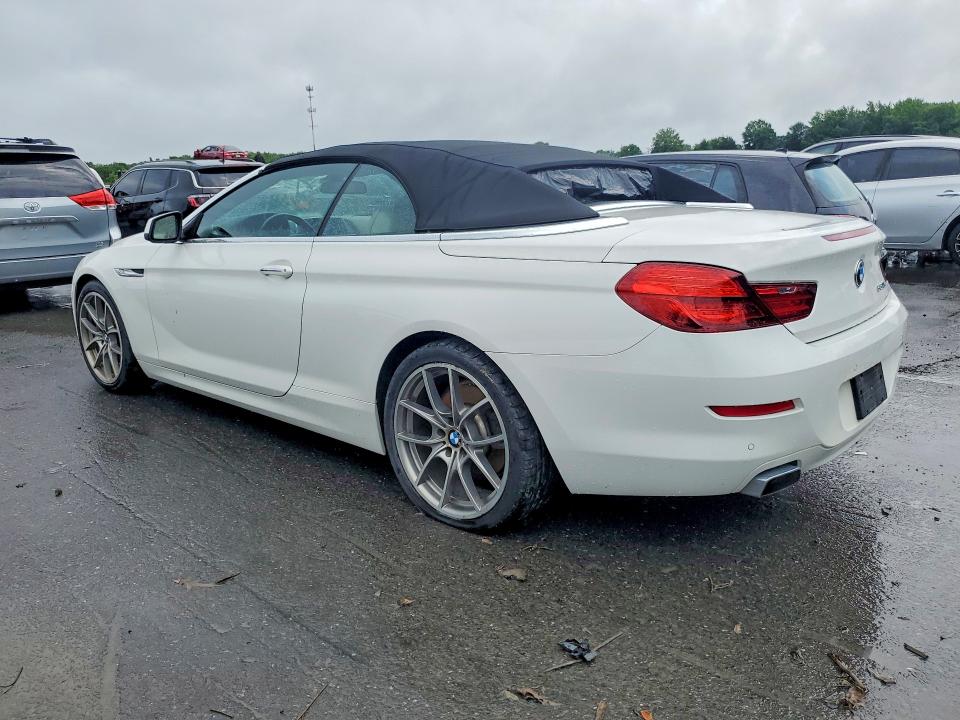 2012 BMW 6er VIN WBALZ3C52CDL70405 COPART salvage auction — NORMAL WEAR, Nj - Certificate Of Title, sold $2,900 on 2026-07-14 (photo 2)