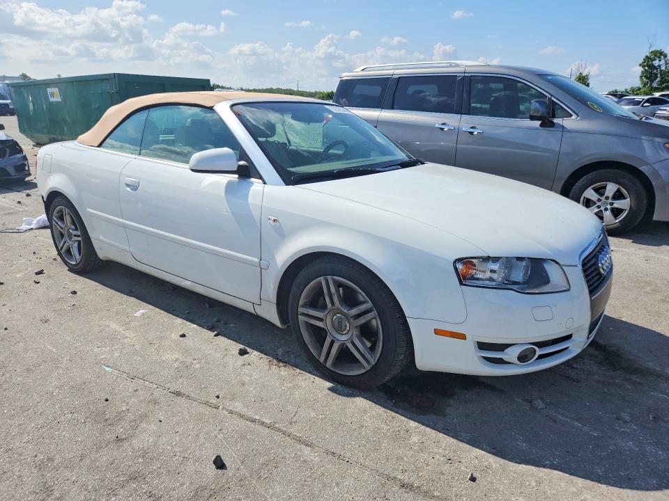 2007 Audi A4 VIN WAUAF48H97K023132 COPART salvage auction — REAR END, Fl - Cert Of Title Slvg Rebuildable, sold $15 on 2026-07-30 (photo 4)