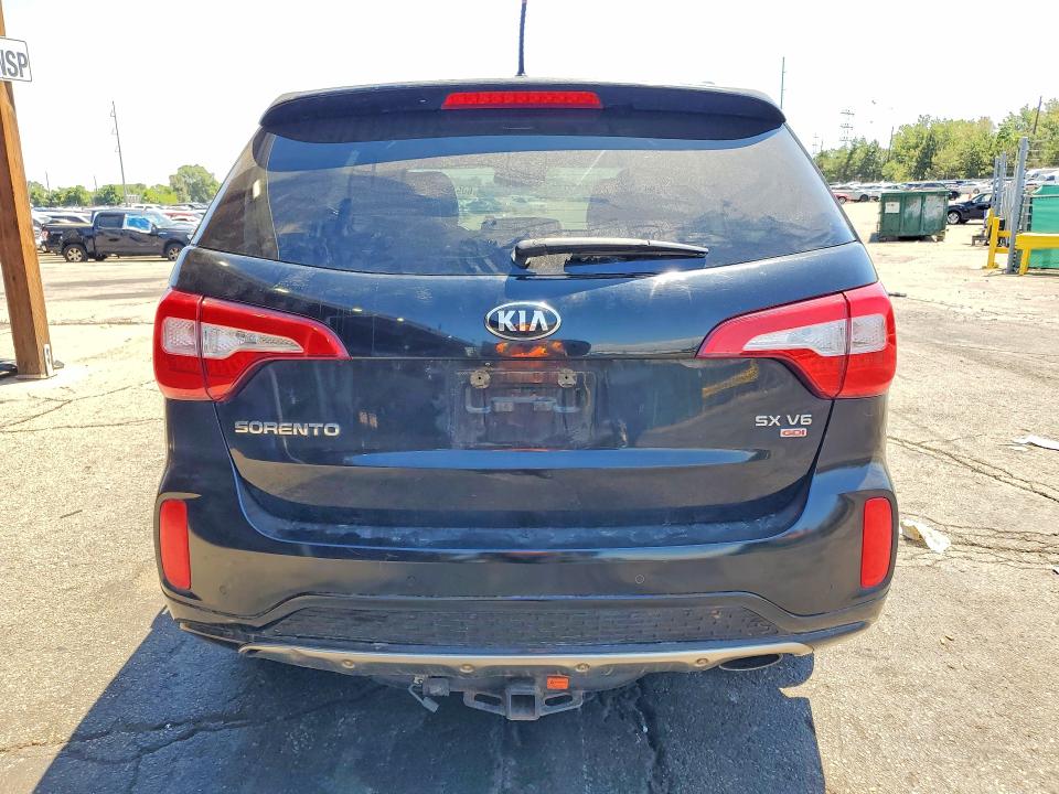 2014 Kia Sorento VIN 5XYKW4A78EG431407 COPART salvage auction — MECHANICAL, Co - Dis/Dlr/Exp Only Clean Title, sold $750 on 2026-07-28 (photo 6)