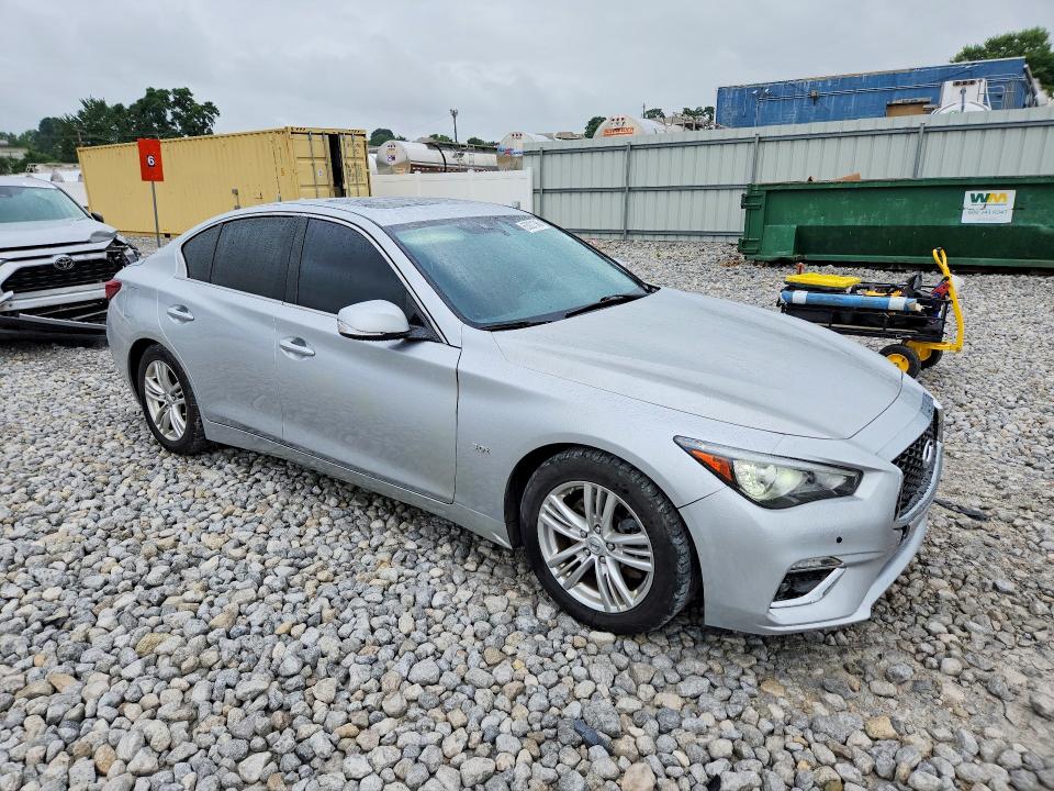 2019 Infiniti Q50 VIN JN1EV7AP5KM519040 COPART salvage auction — DAMAGE HISTORY, OH - CERTIFICATE OF TITLE, sold $2,700 on 2026-07-31 (photo 4)