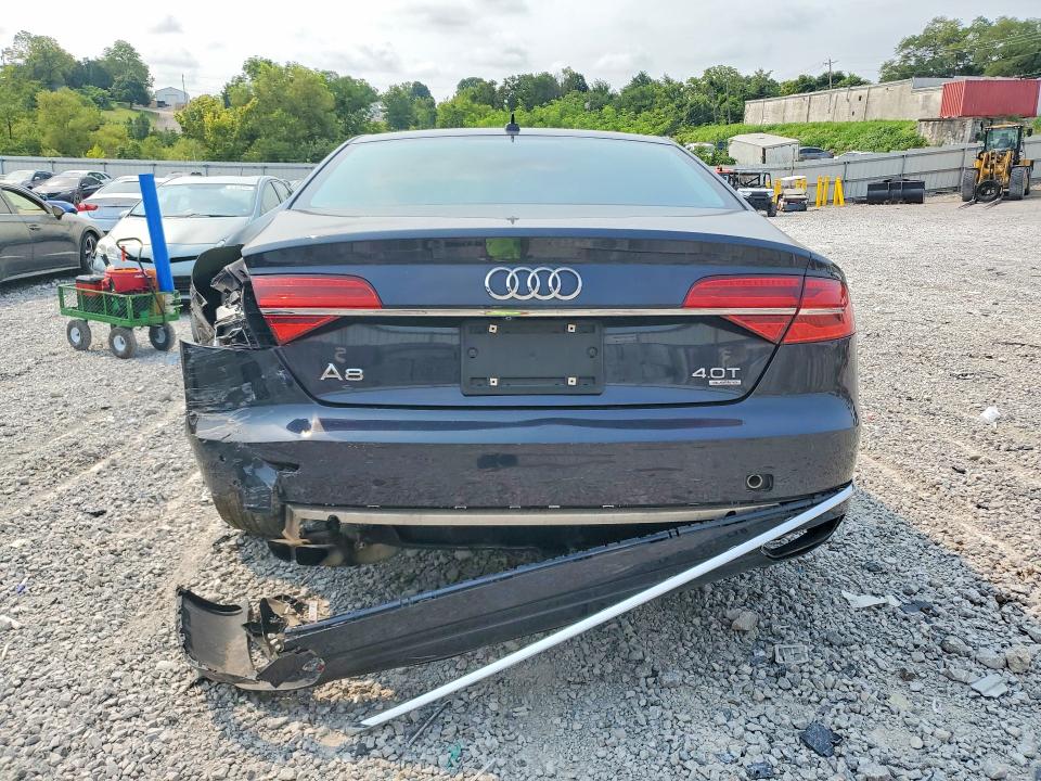 2015 Audi A8 quattro VIN WAUJ2AFD3FN036689 COPART salvage auction — REAR END, Oh - Certificate Of Title, sold $125 on 2026-07-31 (photo 6)