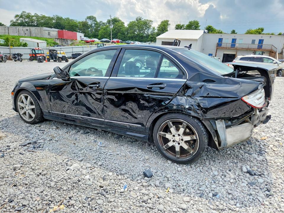 2014 Mercedes-benz C-klasse VIN WDDGF8AB9EG247873 COPART salvage auction — REAR END, Oh - Cert Of Title-Salvage, sold $950 on 2026-08-14 (photo 2)