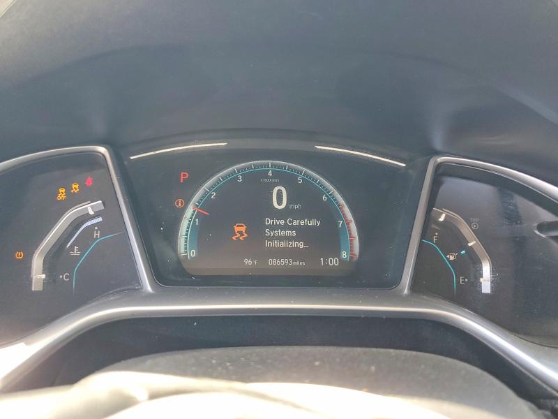 2018 Honda Civic VIN JHMFC1F72JX043757 COPART salvage auction — REAR END, CA - SALVAGE CERTIFICATE, sold $4,050 on 2026-07-28 (photo 9)