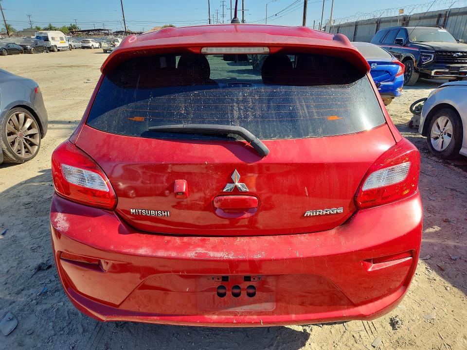 2018 Mitsubishi Mirage VIN ML32A3HJ9JH002775 COPART salvage auction — FRONT END, Ca - Dis/Dlr/Exp Only Clean Title, sold $1,250 on 2026-07-27 (photo 6)