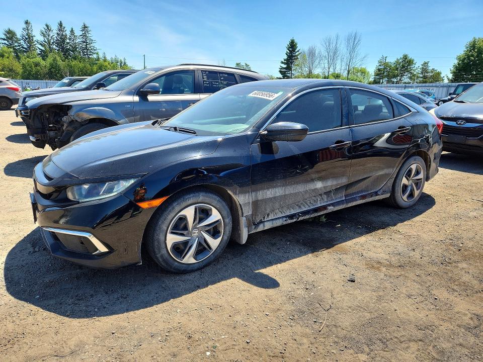 2021 Honda Civic VIN 2HGFC2F54MH015961 COPART salvage auction — ROOF, ON - PERMIT NO BRAND - UNFIT, sold $8,500 on 2026-07-28 (photo 1)