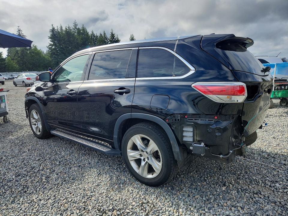 2014 Toyota VIN 5TDDKRFH3ES061778 COPART salvage auction — REAR END, Wa - Bill Of Sale, sold $7,200 on 2026-07-07 (photo 2)