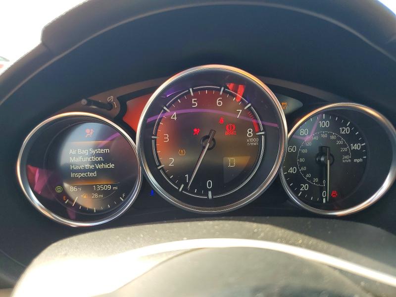 2024 Mazda Mx-5 VIN JM1NDAM78R0607705 COPART salvage auction — FRONT END, Tx - Salvage Vehicle Title, sold $8,300 on 2026-08-27 (photo 9)