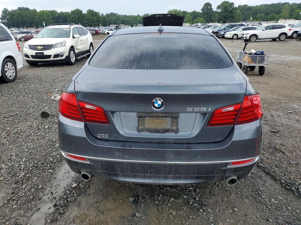 2016 BMW 5 series VIN WBA5B1C58GG552938 COPART salvage auction — BURN, AR - CERT OF TITLE-SALVAGE, sold $60 on 2026-08-17 (photo 6)