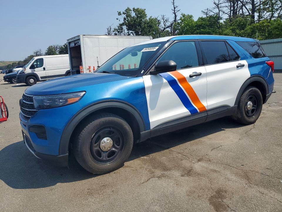 2021 Ford Explorer VIN 1FM5K8AW9MNA14775 COPART salvage auction — MINOR DENT/SCRATCHES, NY - CERTIFICATE OF TITLE (P), sold $7,900 on 2026-07-29 (photo 1)