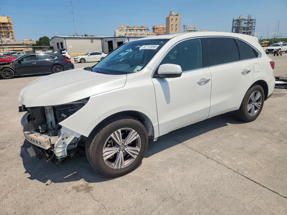 2020 Acura Mdx VIN 5J8YD4H34LL041426 COPART salvage auction — FRONT END, La - Cert Of Title-Salvage, sold $8,600 on 2026-09-02 (photo 1)