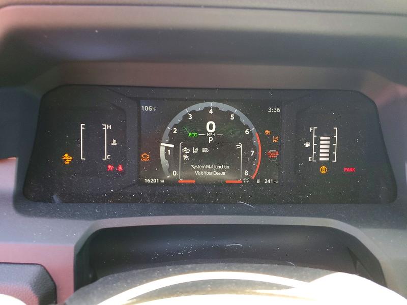 2025 Toyota 4runner VIN JTEVA5BR6S5016264 COPART salvage auction — FRONT END, Or - Salvage Title Certificate, sold $24,800 on 2026-09-16 (photo 9)