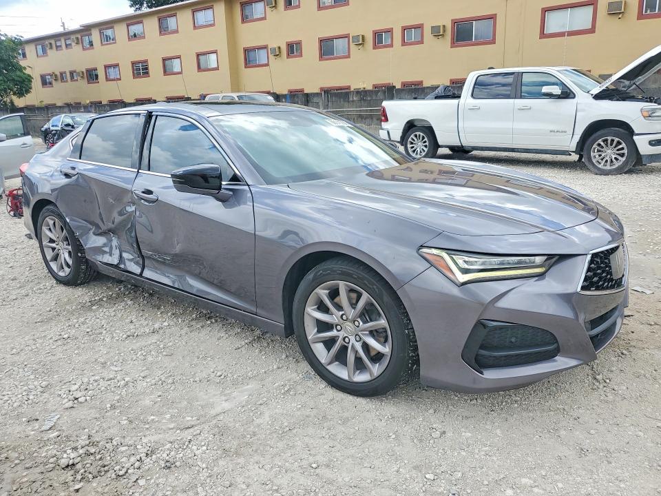 2021 Acura Tlx VIN 19UUB5F32MA008466 COPART salvage auction — SIDE, Fl - Cert Of Title Slvg Rebuildable, sold $7,800 on 2026-08-21 (photo 4)
