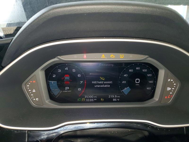2022 Audi Q3 VIN WA1DECF38N1114023 COPART salvage auction — FRONT END, Pa - Cert Of Title, sold $550 on 2026-07-29 (photo 9)