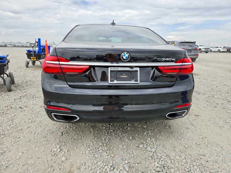 2018 BMW 7er VIN WBA7J2C52JG938408 COPART salvage auction — HAIL, Co - Certificate Of Title, sold $12,000 on 2026-08-13 (photo 6)