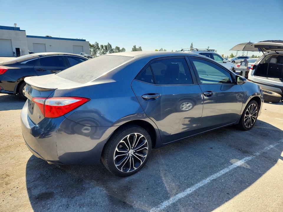 2014 Toyota Corolla VIN 5YFBURHE1EP125894 COPART salvage auction — REAR END, CA - DIS/DLR/EXP ONLY CLEAN TITLE, sold $2,550 on 2026-07-09 (photo 3)