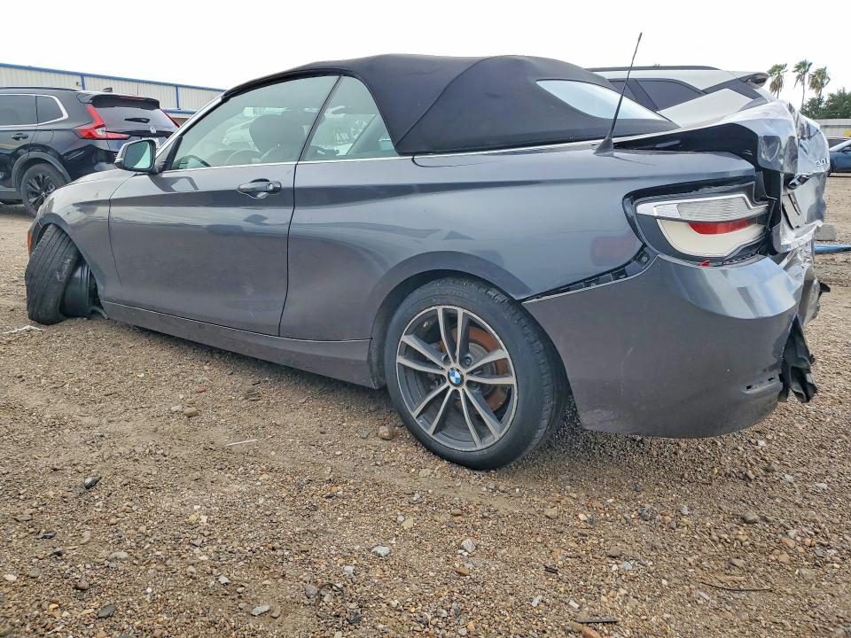 2018 BMW 2 series VIN WBA2M7C55JVD51729 COPART salvage auction — ALL OVER, Tx - Salvage Vehicle Title, sold $100 on 2026-07-29 (photo 2)