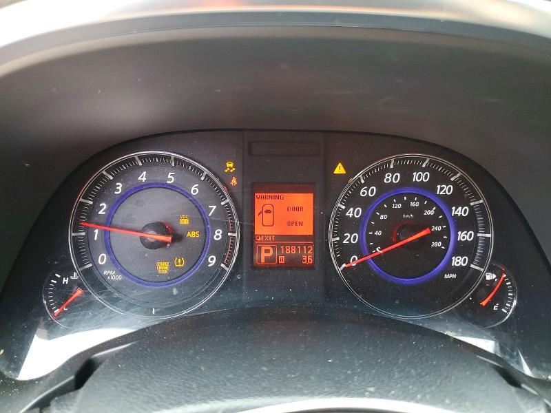 2009 Infiniti Fx35 VIN JNRAS18W99M157433 COPART salvage auction — NORMAL WEAR, MA - CERTIFICATE OF TITLE, sold $525 on 2026-07-27 (photo 9)