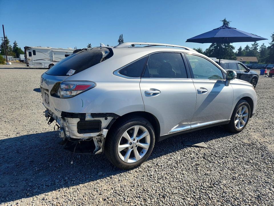 2010 Lexus Rx 350 VIN JTJBK1BA1A2426944 COPART salvage auction — REAR END, WA - BILL OF SALE, sold $4,550 on 2026-07-14 (photo 3)