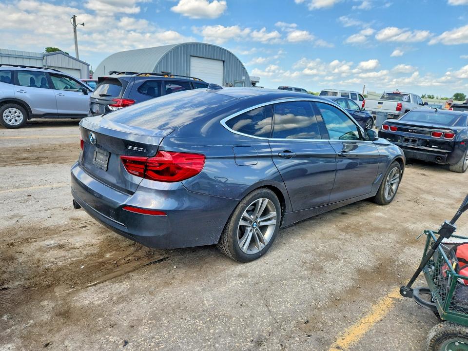 2018 BMW 3er VIN WBA8Z9C51JG827743 COPART salvage auction — WATER/FLOOD, Ks - Cert Of Title-Salvage, sold $3,300 on 2026-08-17 (photo 3)