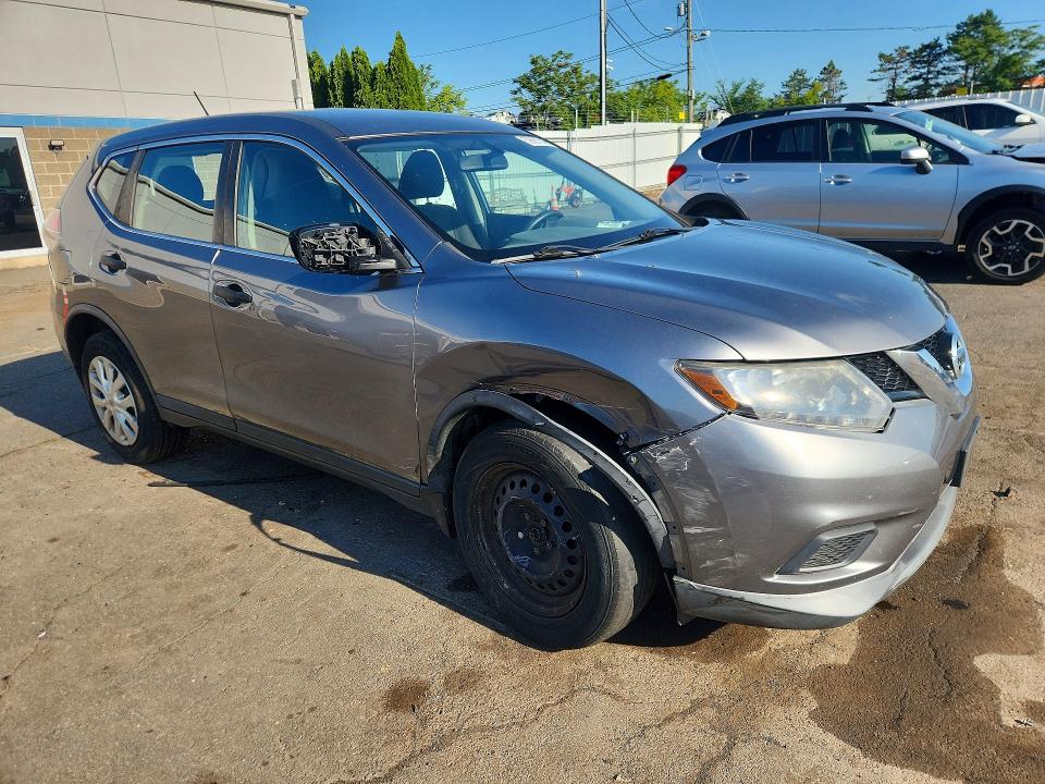 2016 Nissan Rogue VIN KNMAT2MV3GP649063 COPART salvage auction — SIDE, Ct - Cert Of Title-Salvage, sold $1,050 on 2026-07-14 (photo 4)