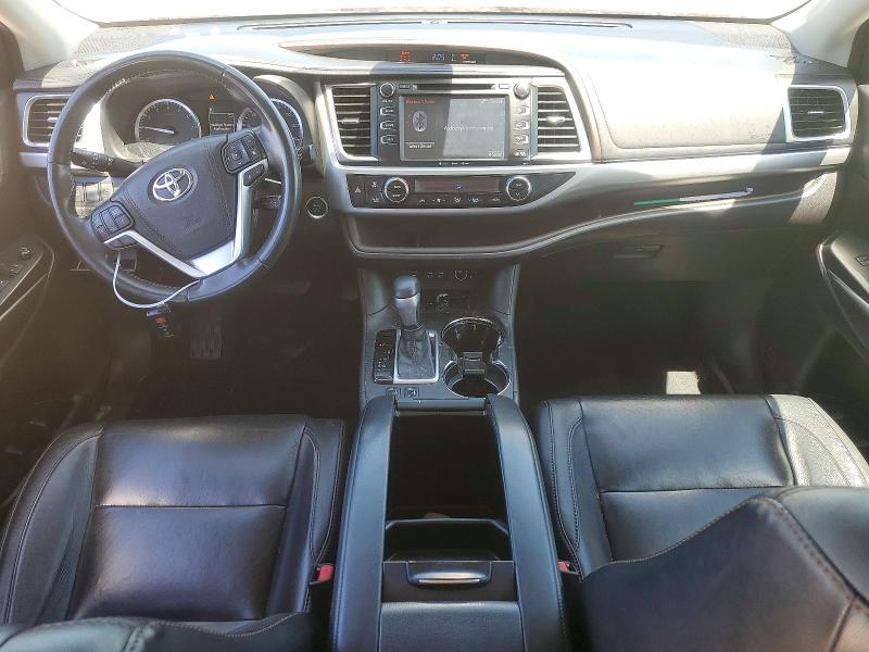 2018 Toyota Highlander VIN 5TDKZRFH5JS260781 COPART salvage auction — FRONT END, CA - SALVAGE CERTIFICATE, sold $2,650 on 2026-07-28 (photo 8)