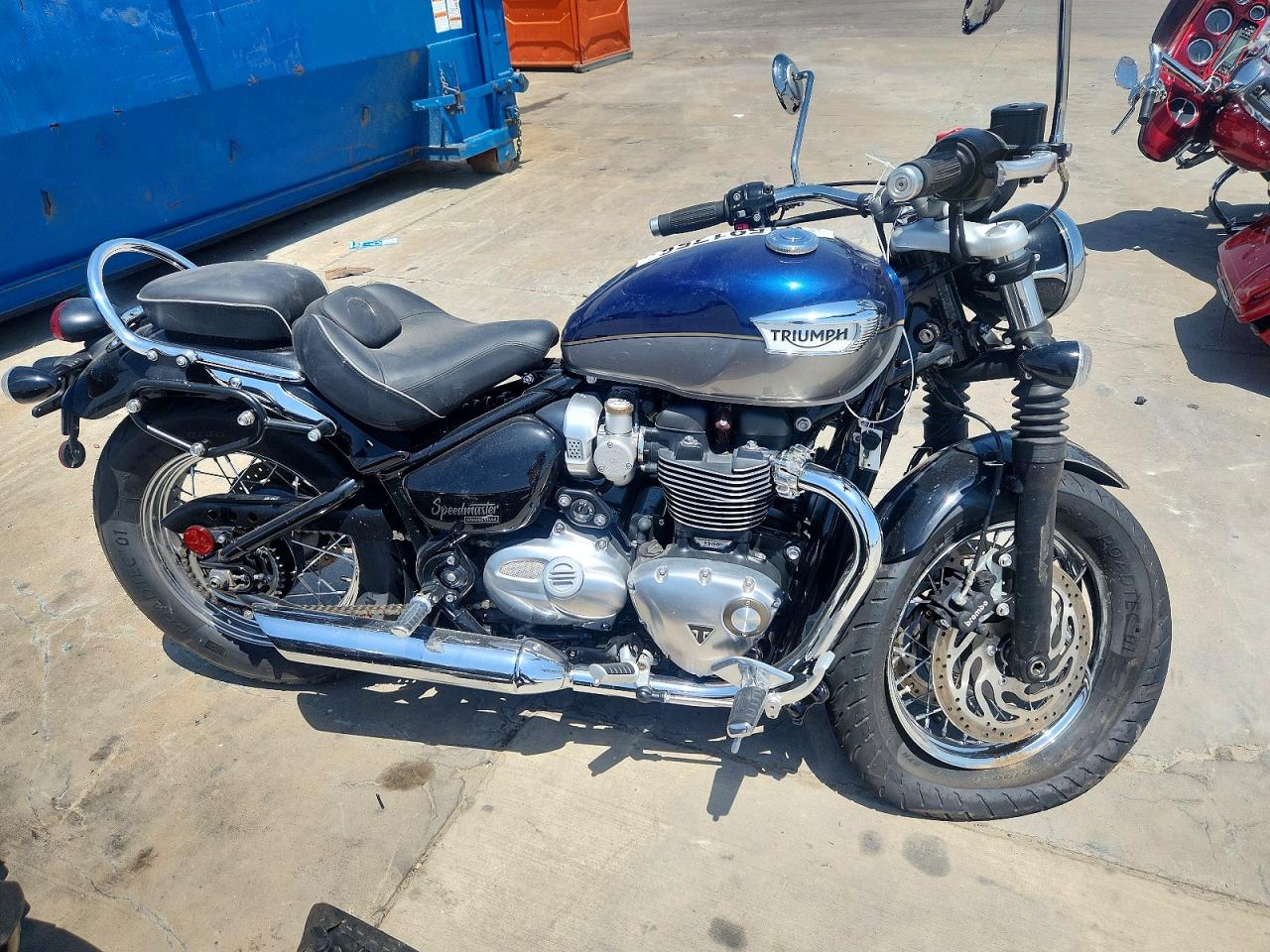 2025 Triumph bonneville VIN SMTD46HL1STCJ0541 COPART salvage auction — Front End, Sv - Salvage Title, sold $2,050 on 2026-09-24 (photo 1)