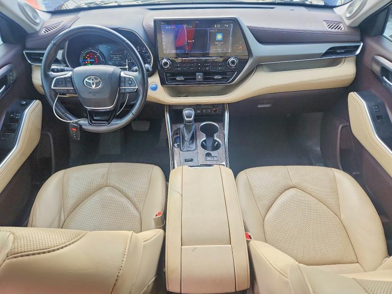 2021 Toyota Highlander VIN 5TDDBRCH0MS528075 COPART salvage auction — FRONT END, GA - CERT OF TITLE-SALVAGE, sold $21,800 on 2026-08-25 (photo 8)